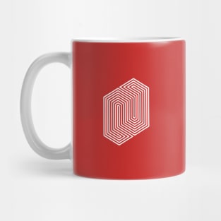 Optical Illusion (Impossible Minimal B & W Lines) Mug